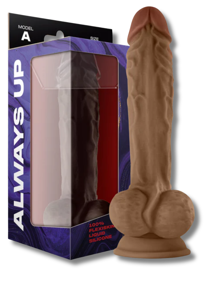 10.5” Silicone Dual Density Dildo - Model A