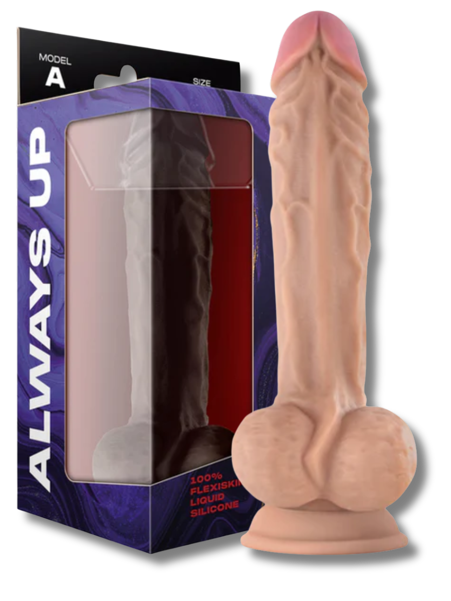 10.5” Silicone Dual Density Dildo - Model A