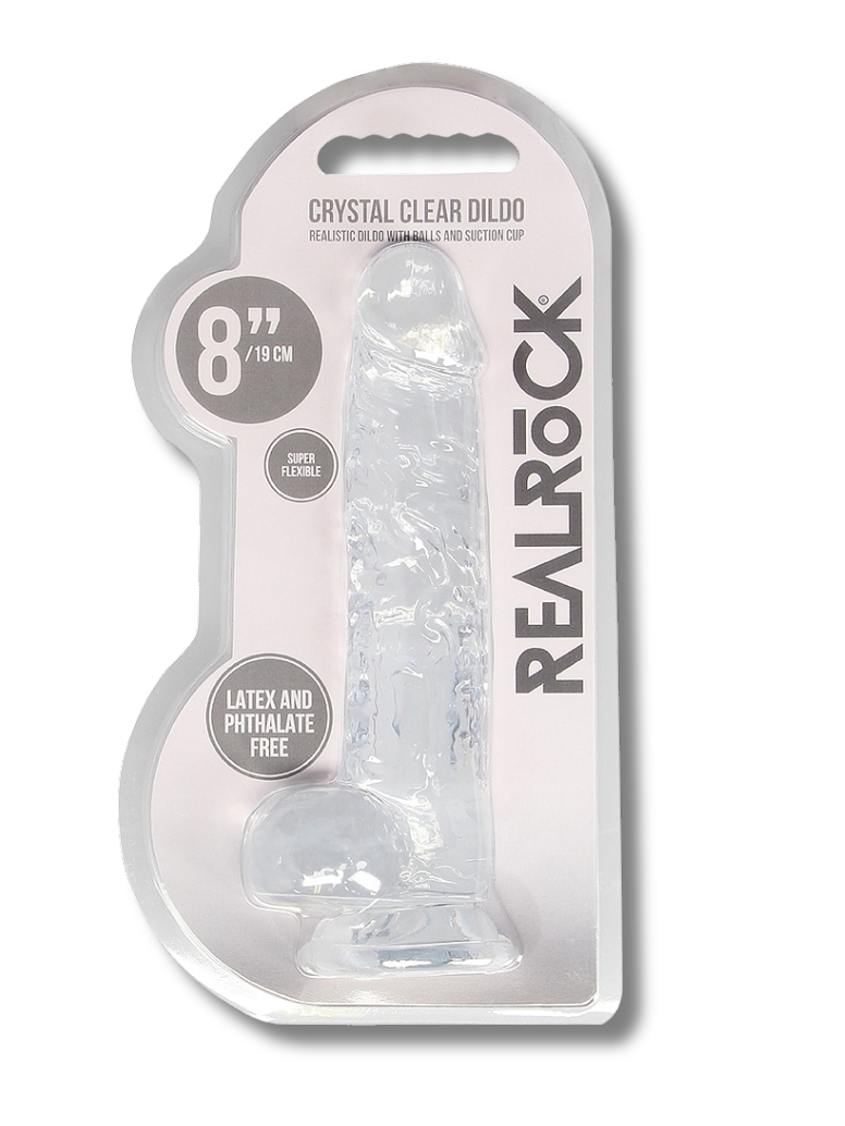 8" Crystal Clear Dildo