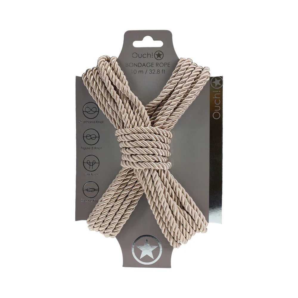 Ouch! Bondage Rope 10m Nylon Gold