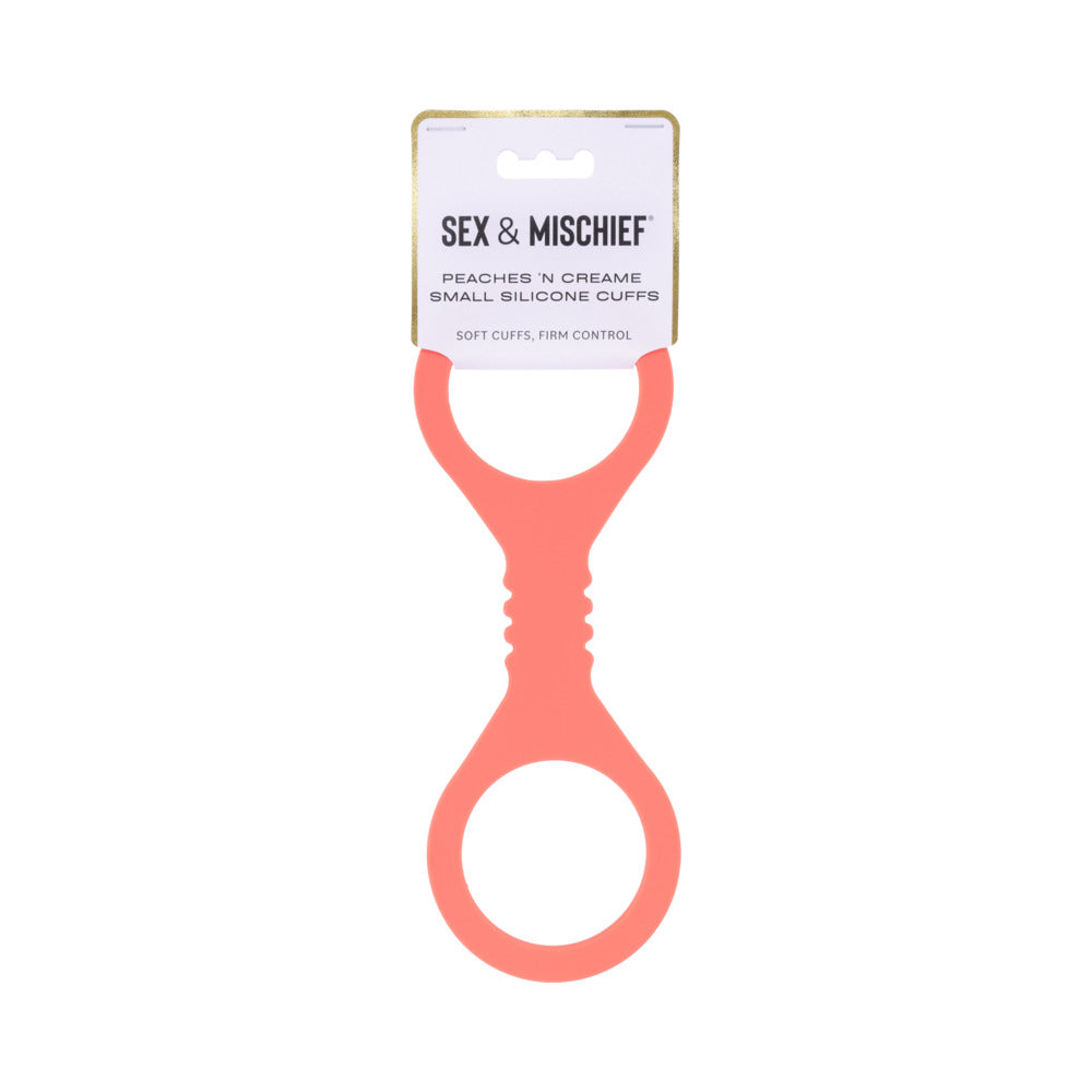 Sportsheets Sex & Mischief Peaches 'n CreaMe Small Silicone Cuffs