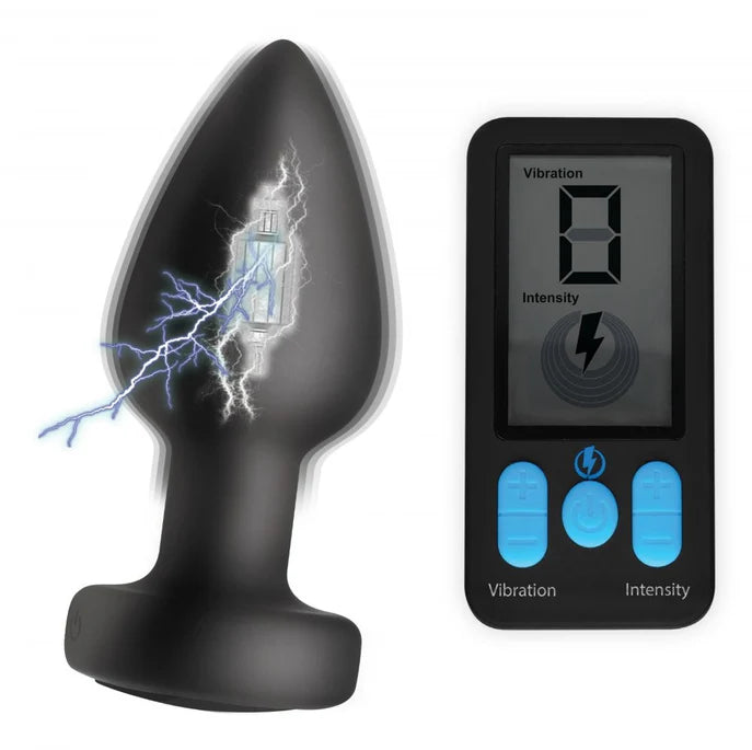 E-Stim Pro Vibrating Plug w/ Remote