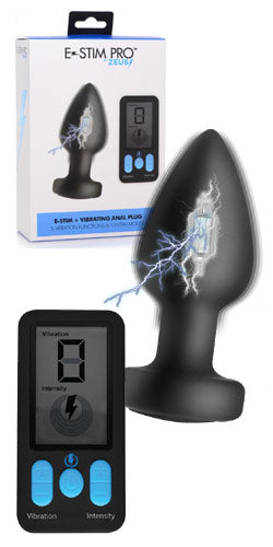 E-Stim Pro Vibrating Plug w/ Remote