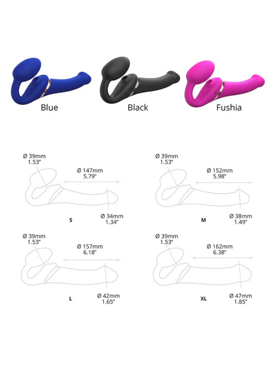 Multi Orgasm Bendable Strapless Strap On