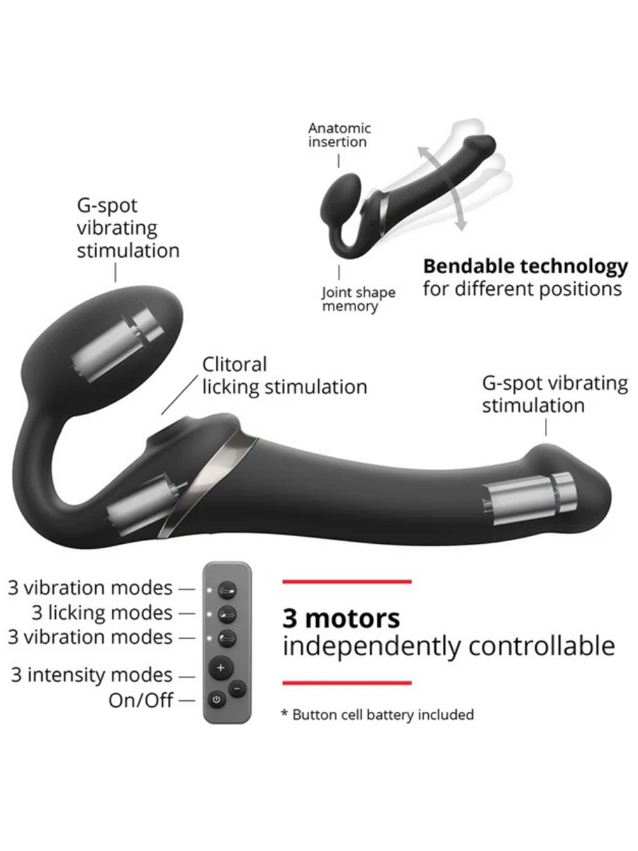 Multi Orgasm Bendable Strapless Strap On