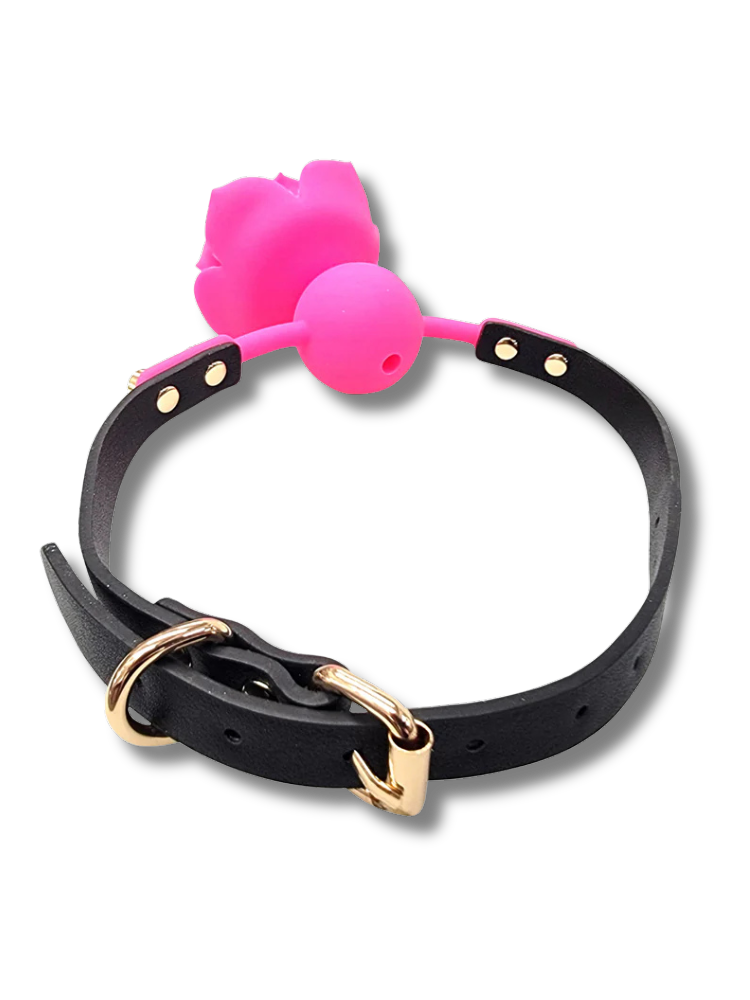 Rose Flower Ball Gag Silicone